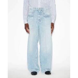 NEW ISABEL MARANT janael high rise loose fit jeans in light blue